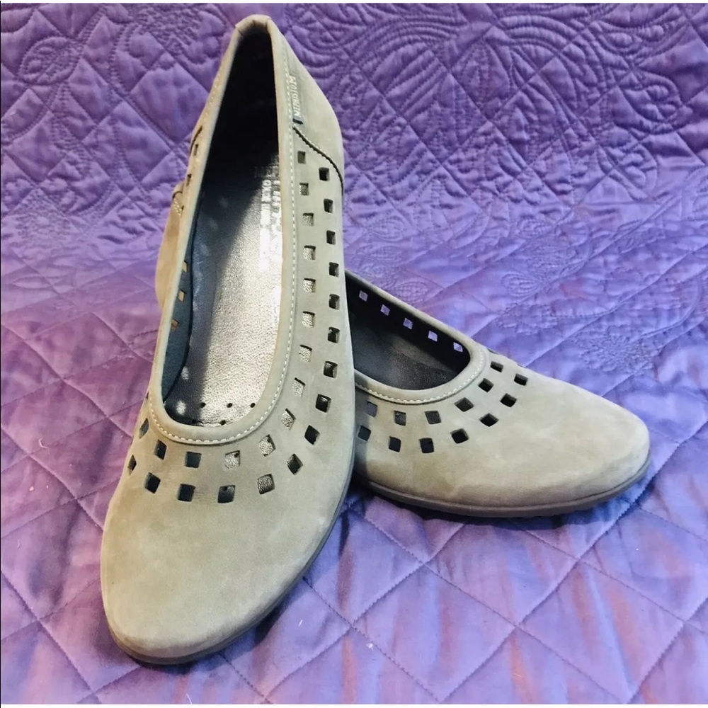 Mephisto Womens Air Jet Suede Flats Slip On Shoes Leather Shock Absorb Size 11